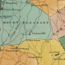 Vintage Map of Westchester County, New York 1829