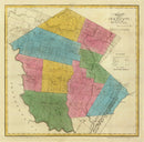 Vintage Map of Sullivan County, New York 1829