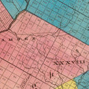 Vintage Map of Delaware County, New York 1829