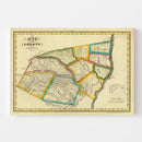 Vintage Map of Greene County, New York 1829