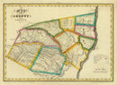 Vintage Map of Greene County, New York 1829