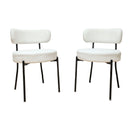 Mid-Century Modern Dining Chair With Curved Backrest by Unique Piece Furniture