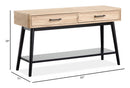 Fletcher Modern Rectangular Dining Table Driftwood Finish