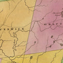 Vintage Map of Rensselaer County, New York 1829