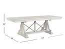Heron Cove - Trestle Dining Table - Chalk White