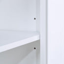 40" Console Table with Storage Shelf, Retro Entryway Table with Adjustable Storage Shelf, Sofa Couch Table for Hallway, Entry Way, Living Room, Foyer, Antique White