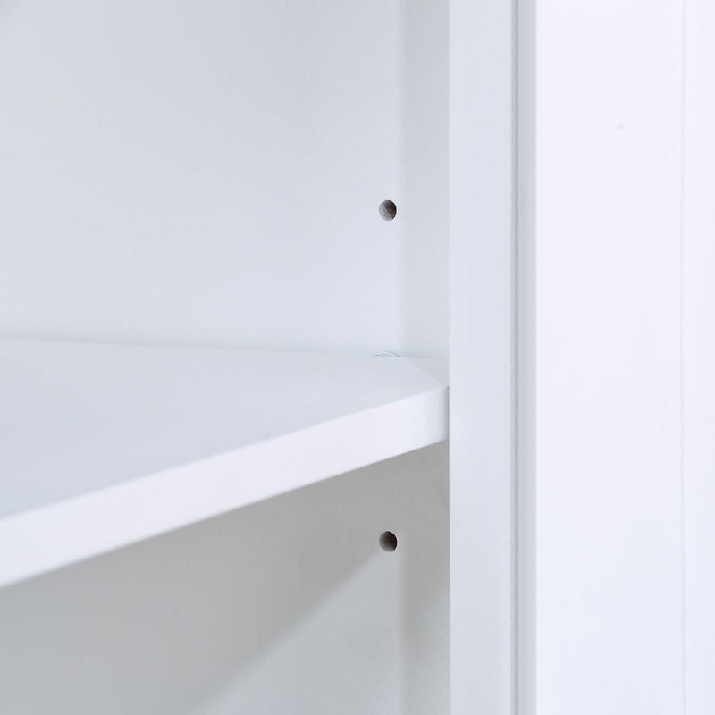 40" Console Table with Storage Shelf, Retro Entryway Table with Adjustable Storage Shelf, Sofa Couch Table for Hallway, Entry Way, Living Room, Foyer, Antique White