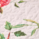 DaDa Bedding Set of 4-Pieces Romantic Roses Pink Floral Quilted Dining Placemats 13” x 19” (879) by DaDalogy Bedding Collection