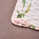 DaDa Bedding Set of 4-Pieces Romantic Roses Pink Floral Quilted Dining Placemats 13” x 19” (879) by DaDalogy Bedding Collection