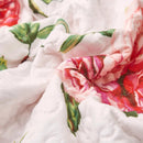DaDa Bedding Set of 4-Pieces Romantic Roses Pink Floral Quilted Dining Placemats 13” x 19” (879) by DaDalogy Bedding Collection
