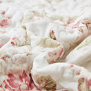 DaDa Bedding Set of 4-Pieces Dainty Cottage Floral Roses Quilted Cotton Dining Table Placemats 13” x 19” (3036)