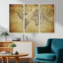 Push Pin World Map Canvas Print – Travel Tracker Wall Art