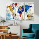 World Map Canvas Print – Framed Travel Map Wall Art for by MyGreatCanvas | Canvas Wall Art Prints | Photo Prints & Wall Decor