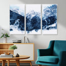 Abstract Blue Mountain Canvas Wall Art – Modern Triptych by MyGreatCanvas | Canvas Wall Art Prints | Photo Prints & Wall Decor