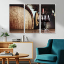 Wine and Barrel Wall Art Canvas Print by MyGreatCanvas | Canvas Wall Art Prints | Photo Prints & Wall Decor