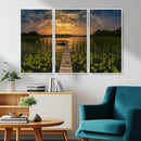 Lake and Flower Wall Art Canvas Print by MyGreatCanvas | Canvas Wall Art Prints | Photo Prints & Wall Decor