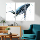Watercolor Whale Wall Art Canvas Print by MyGreatCanvas | Canvas Wall Art Prints | Photo Prints & Wall Decor