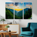 Green Forest Wall Art Canvas Print