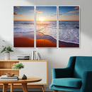 Tropical Ocean Sunset Wall Art Canvas Print, Golden Beach by MyGreatCanvas | Canvas Wall Art Prints | Photo Prints & Wall Decor