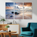 Serene Weather On The Beach Wall Art Canvas Print