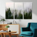 Forest Wall Art Canvas Print | Foggy Forest Wall Art | Pine