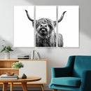 Fanny Scottish Highland Cow Cattle Art Print Farmhouse Wall by MyGreatCanvas | Canvas Wall Art Prints | Photo Prints & Wall Decor