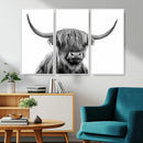 Scottish Highland Cow Cattle Art Print Wall Art Canvas Print by MyGreatCanvas | Canvas Wall Art Prints | Photo Prints & Wall Decor
