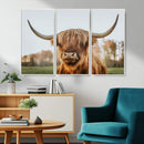 Highland Cow Animal Scottish Cattle Art Print Farmhouse Wall