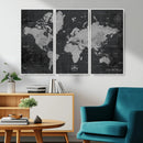 World Map Canvas Print – Detailed Map of the World Wall Art