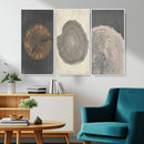Boho Tree Ring Wall Art, Modern Minimalist Wood Grain