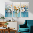 Abstract Flower Wall Art Canvas Print