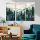 Serenity Forest Wall Art Canvas | Foggy Mountain Landscape