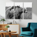 Bear and Cub Wall Art Canvas | 399 Bear Cub