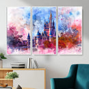 Disney Wall Art: Dreamy Watercolor Cinderella Castle Canvas by MyGreatCanvas | Canvas Wall Art Prints | Photo Prints & Wall Decor