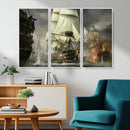 Pirate Ship War Wall Art Canvas Print by MyGreatCanvas | Canvas Wall Art Prints | Photo Prints & Wall Decor