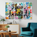 Life Beautiful Art Print - Banksy Graffiti Wall Art Canvas by MyGreatCanvas | Canvas Wall Art Prints | Photo Prints & Wall Decor