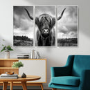 Scottish Cow Wall Art Canvas Print | Longhorn Wall Art | by MyGreatCanvas | Canvas Wall Art Prints | Photo Prints & Wall Decor