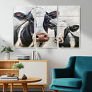 Vintage Baby and Mom Cattle Wall Art Canvas Print by MyGreatCanvas | Canvas Wall Art Prints | Photo Prints & Wall Decor
