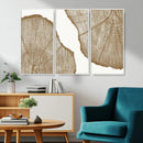 Rustic Brown Tree Ring Wall Art Canvas Print – Framed and