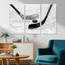Winter Ice Hockey Sport Canvas Wall Art Print - Hockey Wall by MyGreatCanvas | Canvas Wall Art Prints | Photo Prints & Wall Decor