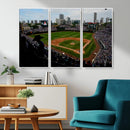 Chicago Cubs Baseball Team Print - Wrigley Field Stadium