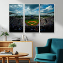 3-Panel Kauffman Stadium Wall Art Print | Large Kansas City