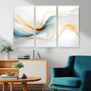 Decorative Turquoise Abstract Wave Wall Art Canvas Print by MyGreatCanvas | Canvas Wall Art Prints | Photo Prints & Wall Decor