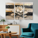 Abstract Lotus Flower Wall Art Canvas Print, Meditation Yoga
