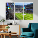Tottenham Hotspur Stadium Canvas Print, Match Day Triple