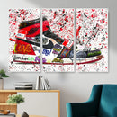 Jordan Shoes Graffiti Wall Art Canvas Print- Jordan Graffiti by MyGreatCanvas | Canvas Wall Art Prints | Photo Prints & Wall Decor