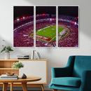Bryant-Denny Stadium Night Game Triple Canvas Wall Art - by MyGreatCanvas | Canvas Wall Art Prints | Photo Prints & Wall Decor