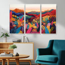 YAYOI KUSAMA Abstract Print - Landscape Canvas Wall Art