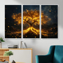 Golden Tree of Life Canvas Wall Art Print - Majestic Glowing by MyGreatCanvas | Canvas Wall Art Prints | Photo Prints & Wall Decor
