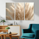 Pampas Grass Canvas Wall Art - Elegant Neutral Decor for